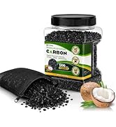 FZONE Activated Charcoal, Premium Natural Coconut Shell Activated Carbon for Freshwater and Saltw...