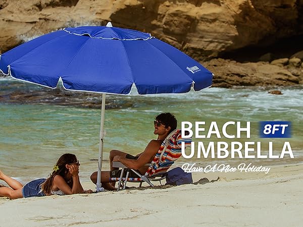 8 foot wide canopy 8ft multi-purpose for beach or backyard sand anchor heavy duty high wind