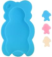 KECUCO Baby Bath Cushion Infant Sponge Mat, Toddler & Newborn Bath Pad - Blue