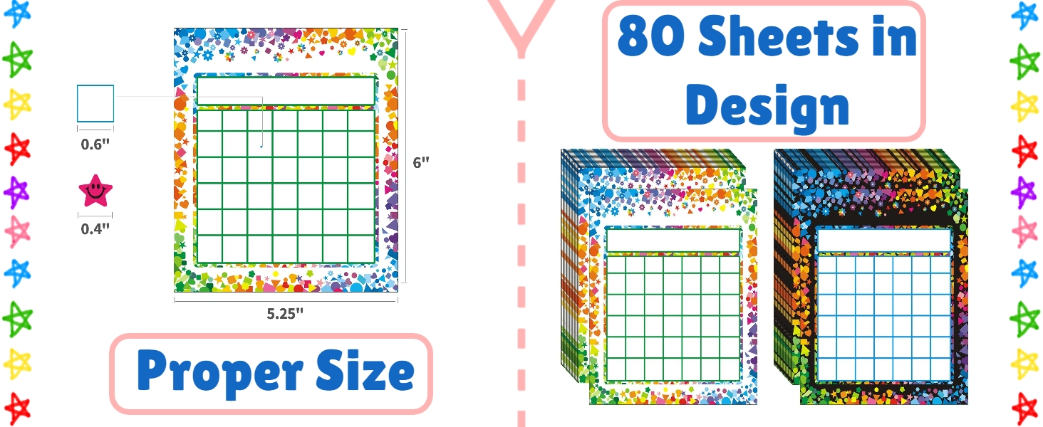 REGELETO 80 Pack Incentive Reward Chart