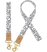 Pack of 2 Wrist and Neck Lanyards for ID Badges, EcoVision Wristlet Keychain Holder Car Key Lanya...