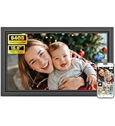 64GB Uhale 15.6" Digital Picture Frame, Large WiFi Electronic Photo Frames 1920 x 1080 IPS FHD To...