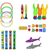 GAPER GO 29Pcs Diving Swimming Toys,Underwater Diving Toy for Kids Ages 3-12 Water Game,Including...