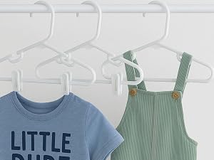 Kids Clothes Hangers with Clips, 18-Pack