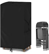 QYILUARE Folding Chair Cover,Water Resistant Folding Chairs Storage Bag with Handles for Metal,Pl...