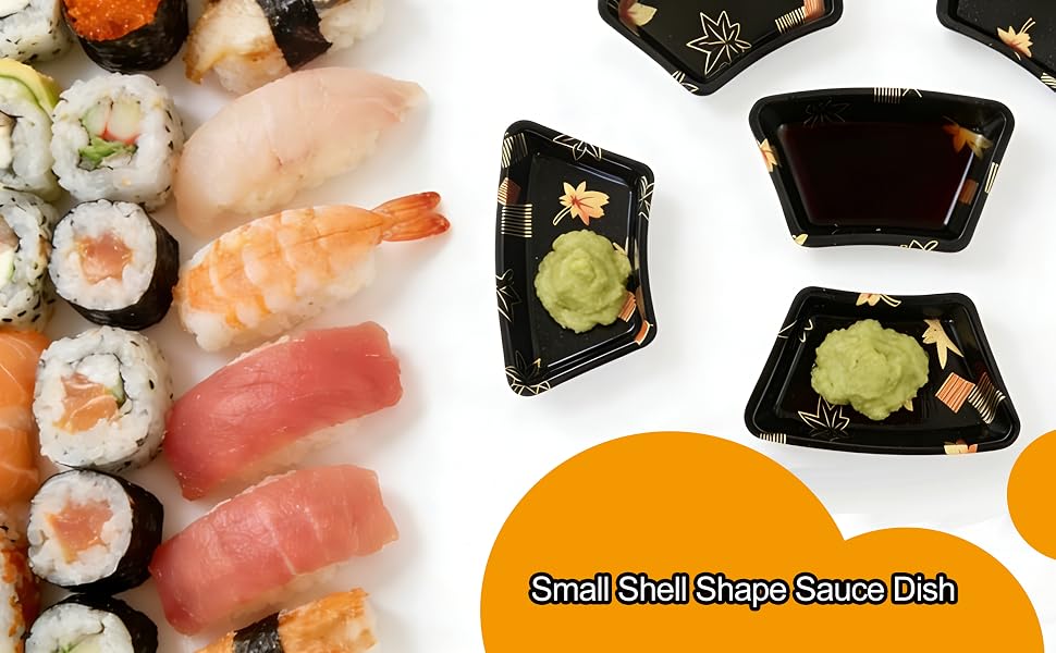 100PCS Dipping Sauce Dish Shell Shape
