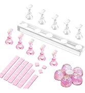 Makartt Nail Stand for Press On Nails Display Practice Art Magnetic Fake Nail Holder for Painting...