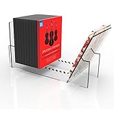 Boloyo Acrylic Vinyl Record Storage Holder, Clear CD Organizer Holder About 50 LP Storage Fit for...