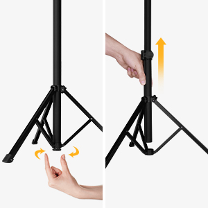stable ring light with tripod stand