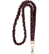 Ajmyonsp Scrunchie Lanyard Teacher for ID Badges Keys, Stretchy Neck Lanyards for Women Men Nurse...