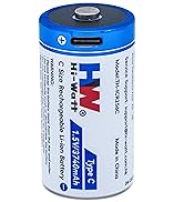 HW Rechargeable Lithium C Batteries with 4 in 1 USB-C Charge Cable