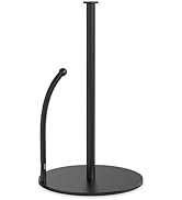 VEHHE Paper Towel Holder Countertop with Spring Arm, EVA Non-Slip Base, Freestanding Paper Towel ...