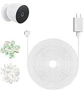 JJMASEE 20FT 1 Pack Power Adapter and Cable for Google Nest Cam (Battery) Outdoor or Indoor, Weat...