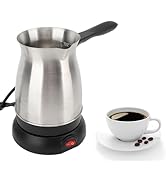 Turkish Coffee Maker, Turkish Electric Coffee Maker Machine, 5 to 6 Cup Brewing Capacity, Stainle...