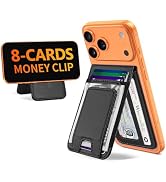 TopMade for MagSafe Wallet with Money Clip, Strongest Magnetic Card Holder for iPhone 17/16/15/14...