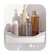 SlipX Solutions Corner Shower Basket Caddy, Sturdy Storage Organizer, Adjustable Power Lock Sucti...