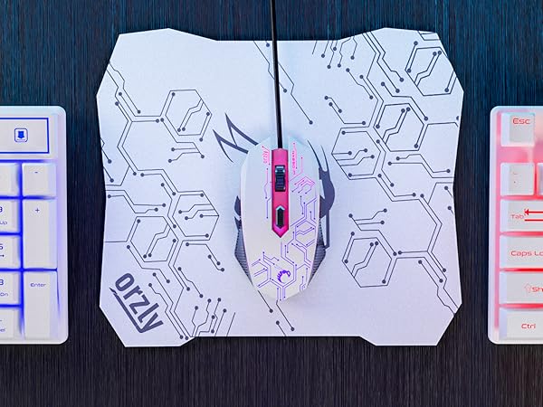 Gaming keyboard and mouse bundle for PS5 Xbox & PC
