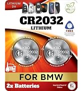 Key Fob Battery for BMW CR2032 (2 Pack) – OEM Remote Replacement for BMW Key X1, X3, X5, X7, 3-Se...