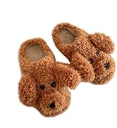 SGVAHY Slippers for Women Fuzzy Cute Slippers Indoor and Outdoor Slippers Teddy Dog Non-Slip Sole...