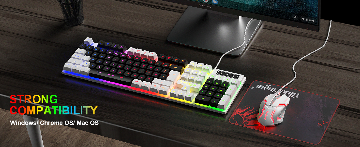 wired gaming keyboard and mouse