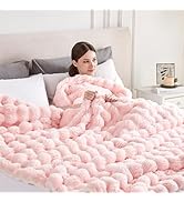 Serenhom 50x60 Inches Ultra-Soft Fuzzy Faux Fur Plush Throw Blanket - Thick, Warm Sherpa for Couc...