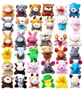 JOYIN 36 Pack Mini Animal Plush Toy Assortment (36 Units 3" Each),Bulk Stuffed Animals Party Favo...