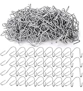 ZENFUN 250 Pcs T-Post Wire Clip Galvanized Steel Fence Clips, Time-Saving Convenient Pre-Cut Wire...