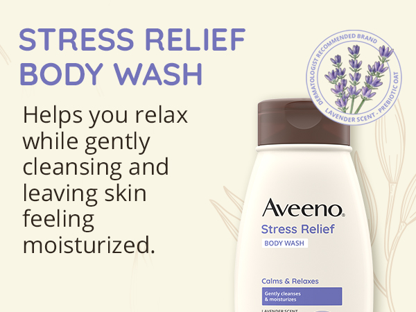 Calm Stress Relief body wash cleanse relax gentle cleanse skin moisturize hydrate soothe lavender