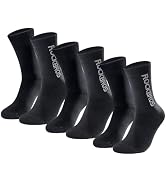 ROCKBROS Cycling Socks,Crew Length,Breathable & Non-Sticky with reflective logo,All Seasons for M...