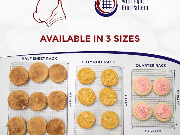 cooling racks for cooking and baking, roasting pan, burger holder, grill net, rack, cookie racks