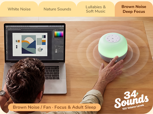 34 sounds-Brown Noise & Deep Focus