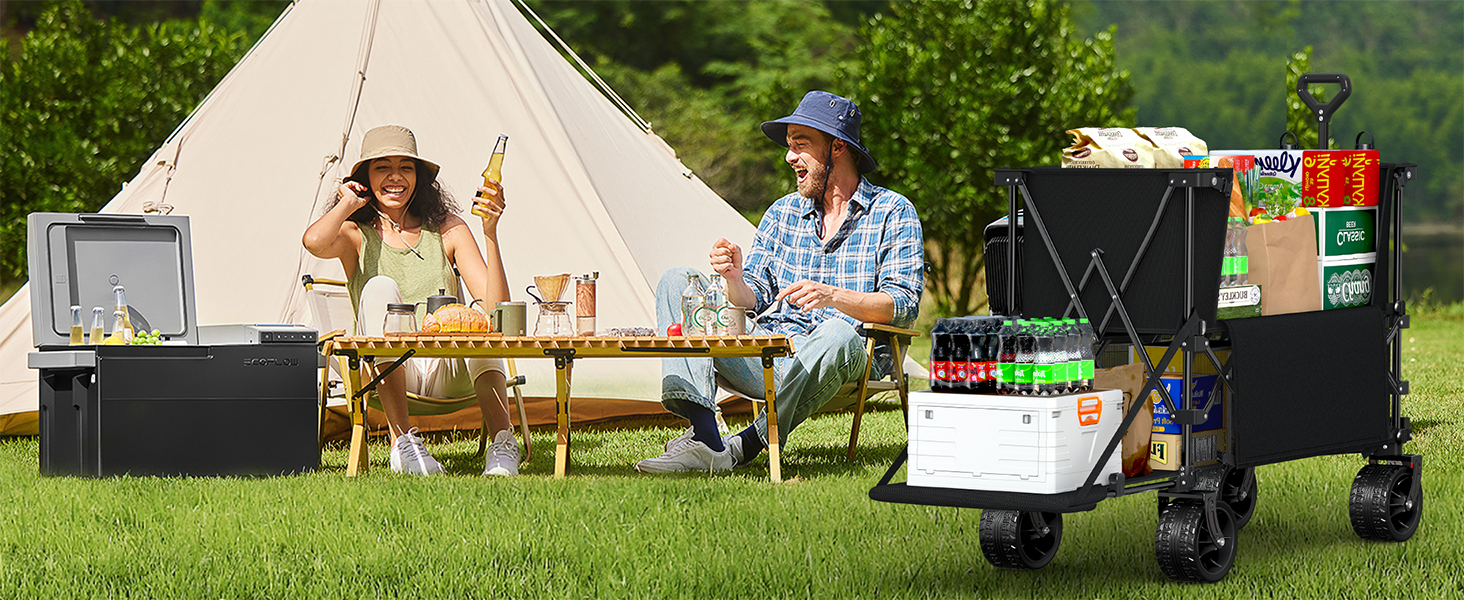 Wagon cart for camping