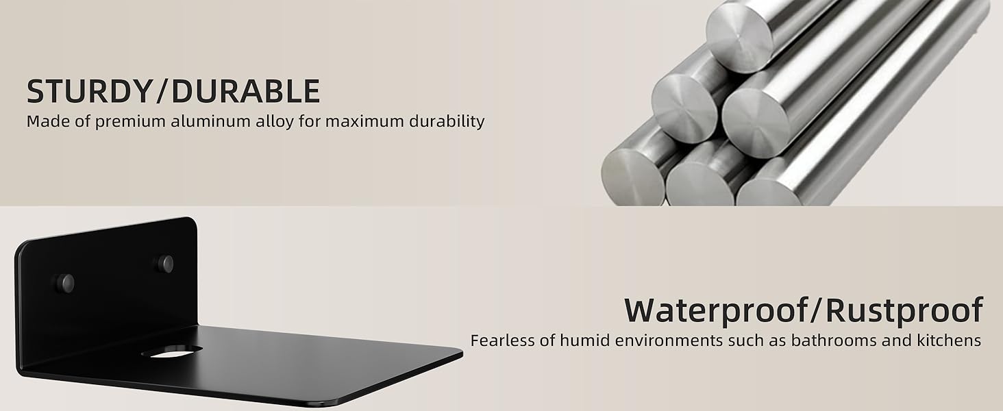 Mini wall shelf made of aluminum alloy