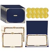 75 Pcs Certificate Kit, 25 Gold foil Certificate Holders & 25 Certificate Paper & 25 Certificate ...