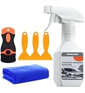 SHIELDOM Adhesive Remover Spray Surface Safe Sticker Removal Rapidly Removes Glue Remains Labels ...