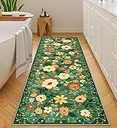 DUKINO 2x6 Runner Rug for Hallway, Washable Kitchen Runner Rug with Non Slip Backing, Low Pile So...