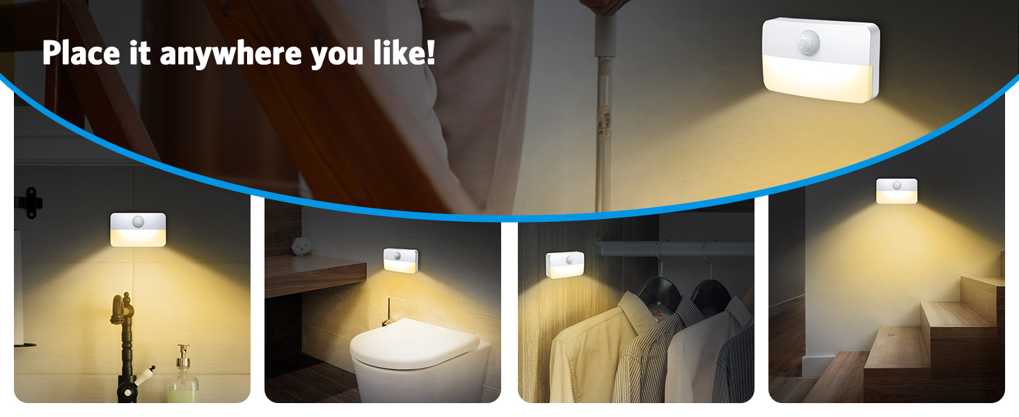 Battery-Powered LED Night Light for everywhere