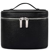 honitty Makeup Bag, Travel Make up Case with Compartments and Handle, Portable Cosmetic Organizer...