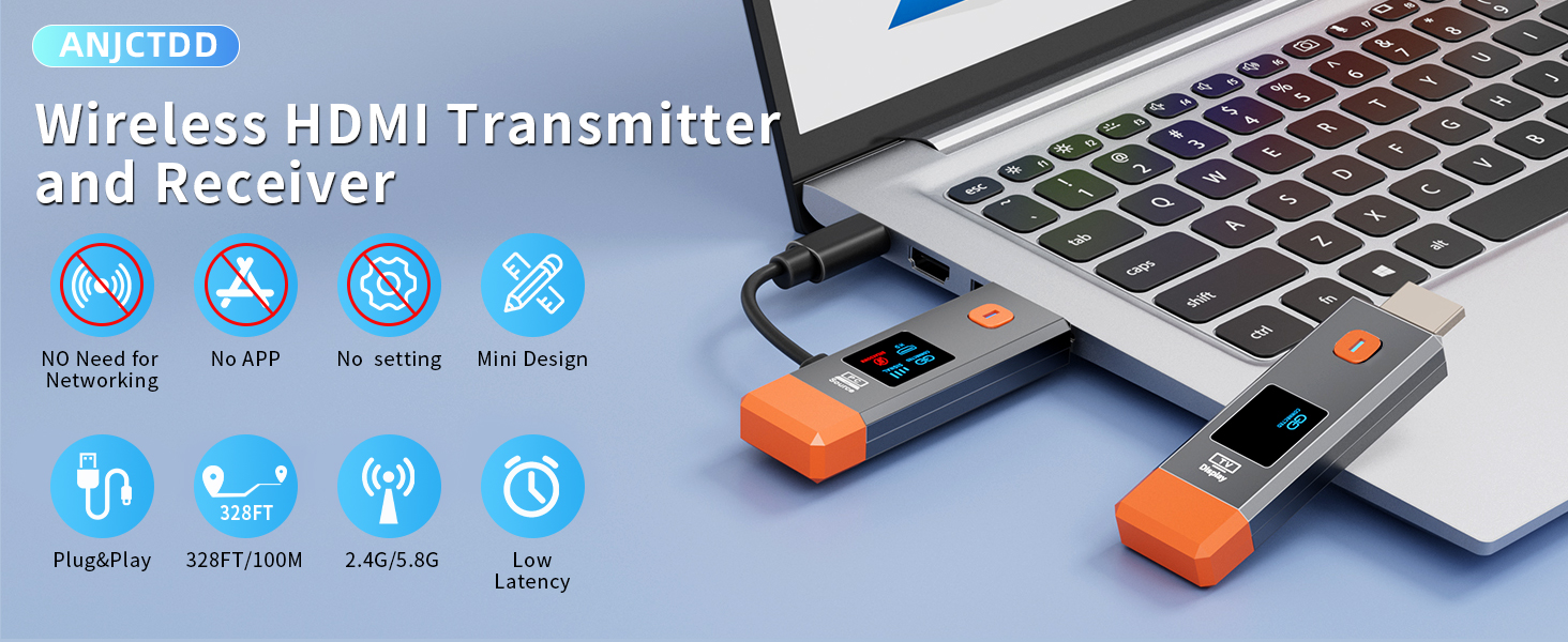 Wireless HDMI Transmitter and Receiver