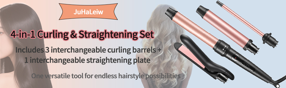 4-in-1 Curling & Straightening Set