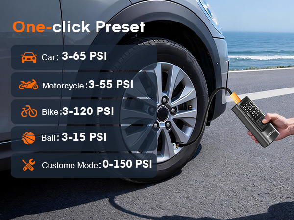 Portbale tire inflator