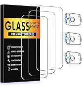 AVOAR 3+3 Pack Glass Screen Protector for iPhone 17 Pro, 6.3 inch | Camera Lens Protector, HD Cle...