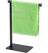 Hand Towel Holder Stand, DECLUTTR Stainless Steel Towel Rack for Bathroom Countertop, Black Free ...
