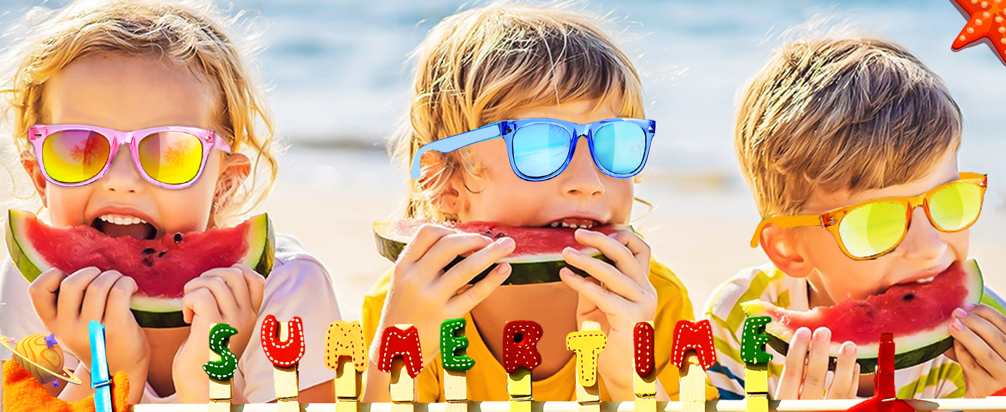 Party Sunglasses for Kids Age 3-8