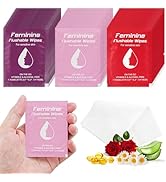 Feminine Wipes Individually Wrapped, Flushable Wipes Travel,Travel Wipes for Women,Feminine Care ...