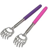 SinLoon(2- Pack) Extendable Telescopic Scratcher Handle, Bear Claws Metal Back Scratchers/Hand Ma...