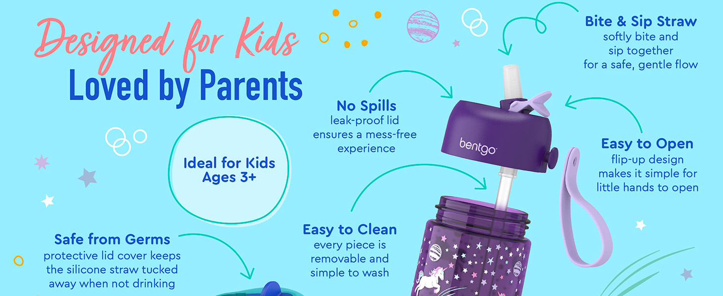 bentgo, bentgo kids, bentgo kids water bottles, kids water bottles, leak-proof water bottles