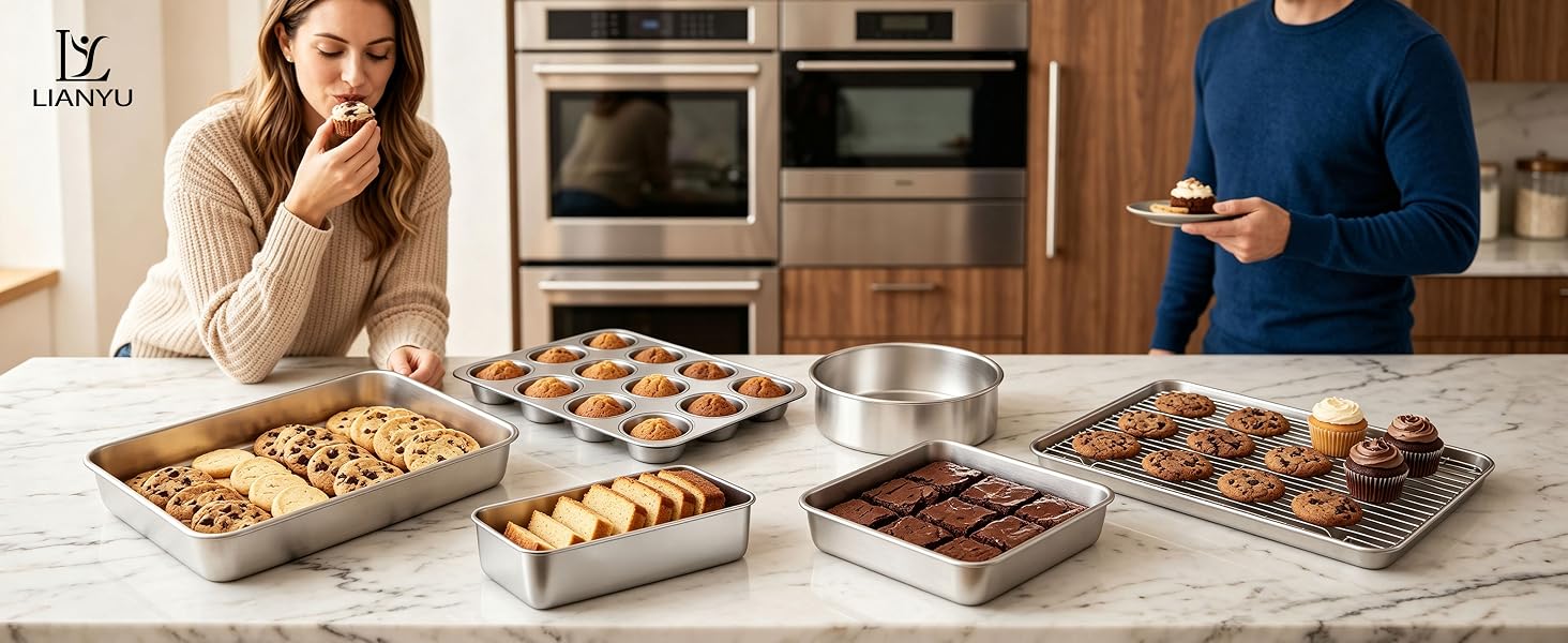 9 Piece Baking Pans Set