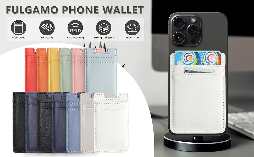 Fulgamo Leather Phone Wallet