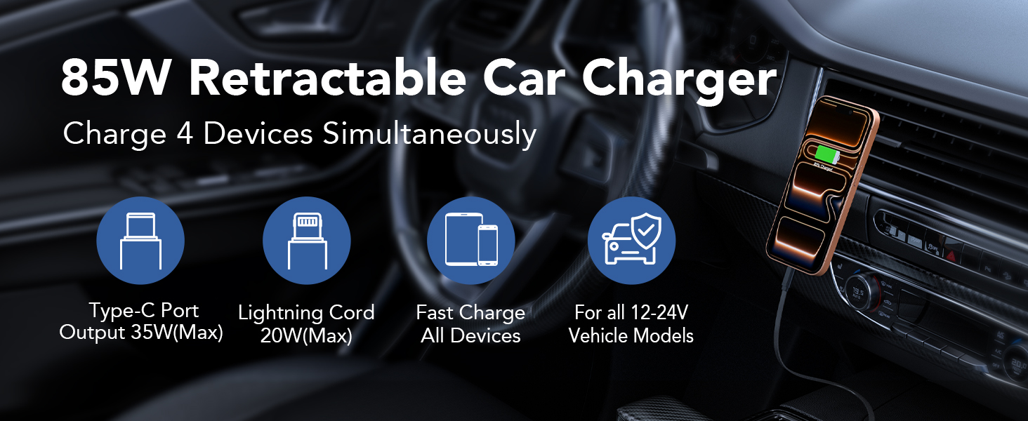 Retractable Car Charger